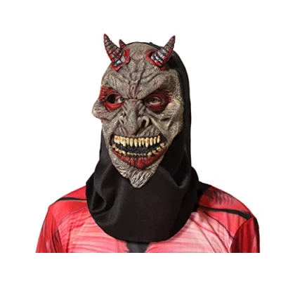 Afbeelding van Masker Halloween Demon Bruin
