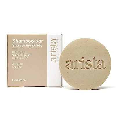 Afbeelding van Arista shampoo voor normaal haar, vaste Shikakai en arganolie, sulfaatvrije shampoo, zonder siliconen, parabenen, chemicaliën, veganistische