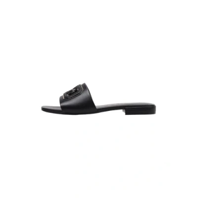 Afbeelding van Guess Tarisha Muiltjes, Dames, Maat: 36, Black/gold Leer/ synthetisch