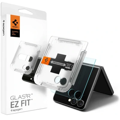 Afbeelding van Spigen EZ Fit Glas.tR met Applicator 1 pack voor de Samsung Galaxy Z Flip 7