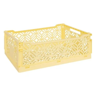 Afbeelding van Atmosphera Kids Vouwkrat/Opbergkrat Stapelbaar 40x30x15cm Geel