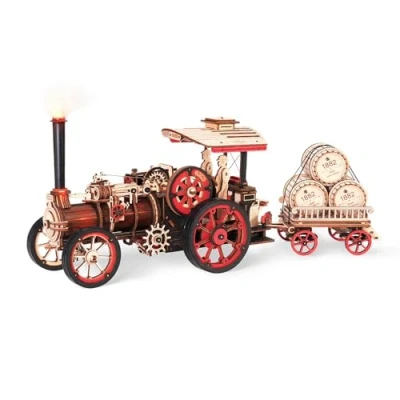 Afbeelding van Robotime ROKR Steam Engine LKA01 Bouwpakket Knutselen Stoommachine Hobby DIY Miniatuur