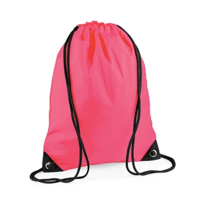 Afbeelding van Premium Gymsac Sporttas BagBase 11 Liter Fluorescent Pink