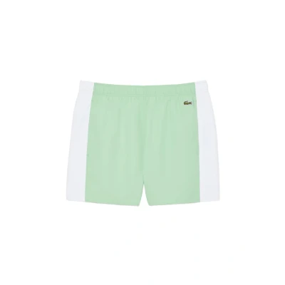 Afbeelding van Lacoste Zwemshort Heren Zwembroek Colorblock Groen Maat S