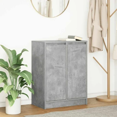 Afbeelding van vidaXL Dressoir 57x34x76 cm bewerkt hout betongrijs