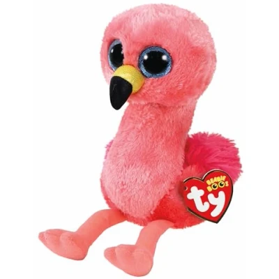 Image de Peluche Gilda le Flamant Rose Beanie Boo&#039;s Ty Medium 33 cm