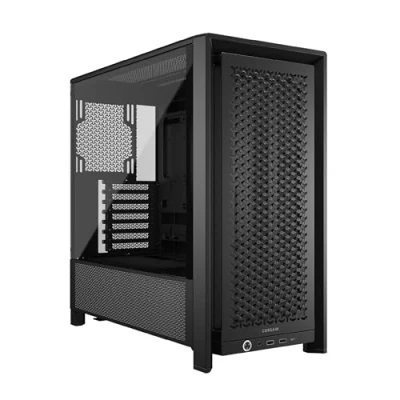 Image de Boîtier PC Corsair FRAME 4000D moyen tour noir avec panneau latéral verre trempé