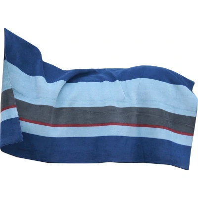 Afbeelding van Kentucky Horsewear Fleecedeken Heavy Marinegrijs gestreept 210x200cm
