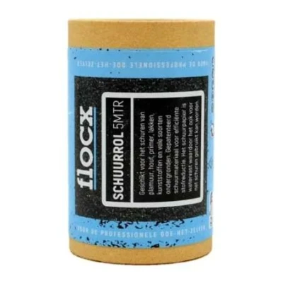 Afbeelding van Flocx Schuurpapier Rollen 95mm x 5m P120 5MTR grof Schildersbenodigdheden