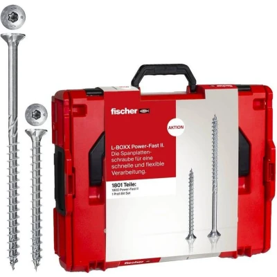 Afbeelding van Fischer L BOXX 102 Power Fast II 558739 Spaanplaatschroeven T profiel Staal Galvanisch verzinkt 1801 onderdelen