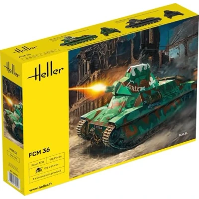 Afbeelding van 1:35 Heller 30322 FCM36 Tank Plastic Modelbouwpakket