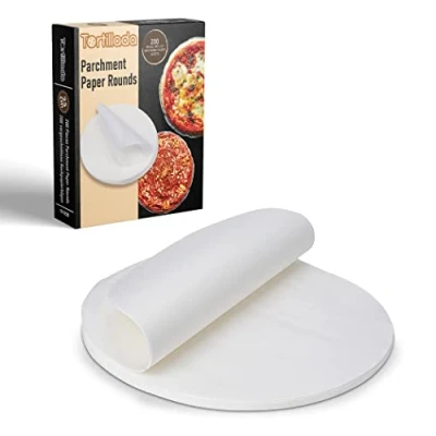 Afbeelding van Tortillada 200 vellen bakpapier, voorgesneden, rond, 25 cm