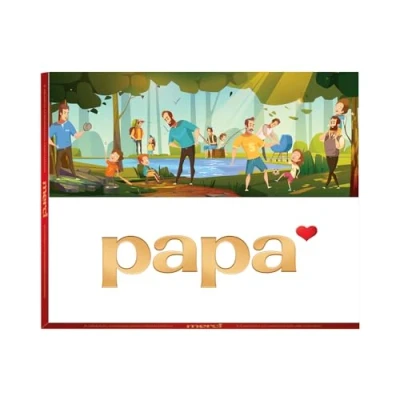 Afbeelding van merci chocoladerepen met opschrift &quot;papa&quot; Finest Selection 250g