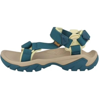 Afbeelding van Teva Tirra Leather W&#039;s Peeptoe Damessandalen, koraalblauw