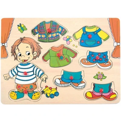 Afbeelding van Woody aankleed puzzel jongen 90320