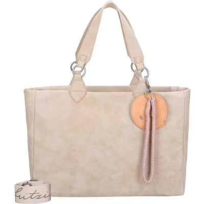 Afbeelding van Fritzi aus Preußen IZZY Vintage 42 CM Handtas, Dames, Maat: One Size, Sand