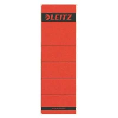 Image de Etiquette autocollantes dos de classeurs 61 x 192 mm rouge x10 leitz 04408ro