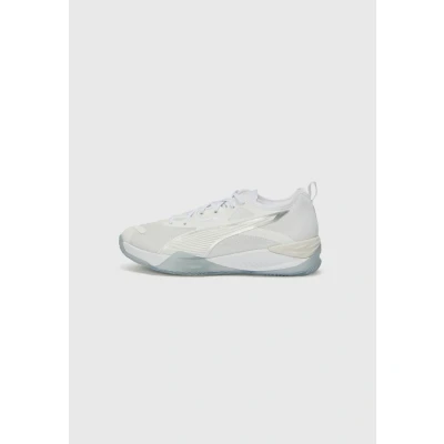 Afbeelding van Puma Eliminate Nitro 4 Handbalschoenen white/silvercoloured, Heren, Maat: 46.5, White/silver coloured Kunststof/ textiel