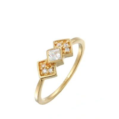 Afbeelding van Elli GEO Vintage Ring goldcoloured, Dames, Maat: 54, Gold coloured