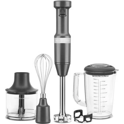 Afbeelding van KitchenAid Staafmixer Met Accessoires 5khbv83 CharcoalGrey DG