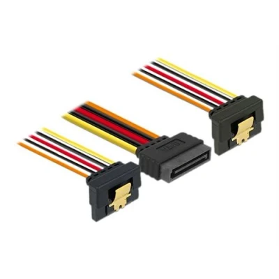 Image de Delock Câble d&#039;alimentation alimentation SATA (M) pour (F) 3.3 / 5 12 V 15 cm