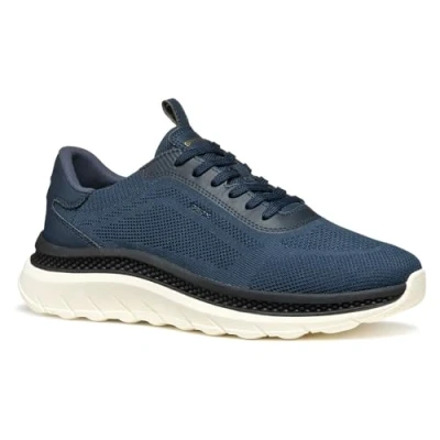 Afbeelding van Geox Spherica Actif Sneakers laag, Heren, Maat: 40, Navy Textiel/ synthetisch