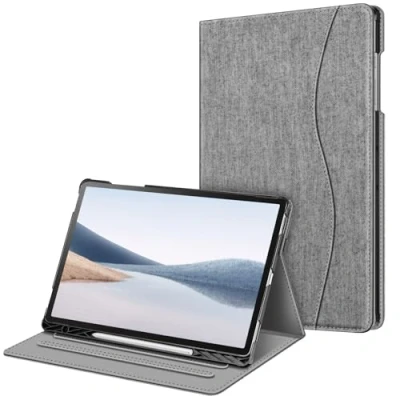 Afbeelding van Fintie Samsung Galaxy Tab S9 FE Plus/Tab Plus 12,4 inch 2023 tablethoes, multi hoek beschermhoes met S Pen standaard, documentenvak en automatische slaap/waakfunctie,