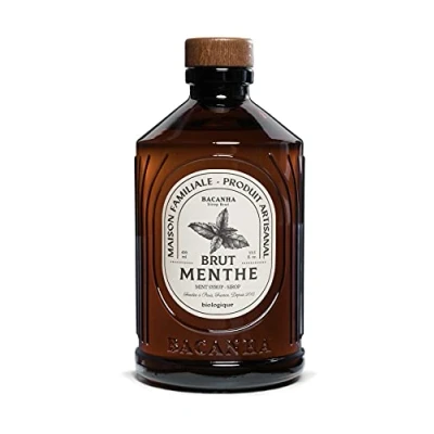 Afbeelding van BACANHA Biologische en ruwe siroop muntsiroop voor water, cocktail, limonade ijsthee 400 ml