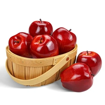 Afbeelding van Lorigun Kunstmatige Appels Rode Heerlijk Fruit voor Decoratie, Decoratief Valse Grote 6 stks