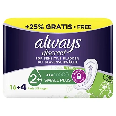 Afbeelding van Always Discreet Voor Gevoelige Blaas Small Plus 2+ Light 16+4 Long