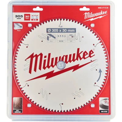 Afbeelding van MILWAUKEE 4932471323 cirkelzaagblad MS Alu305 x 30 3.0 mm, 96TF