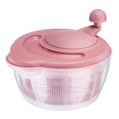 Afbeelding van Westmark slacentrifuge, inhoud: 5 liter, Ø 26 cm, kunststof, BPA vrij, Fortuna, kleur: transparant/roze, 2432224P
