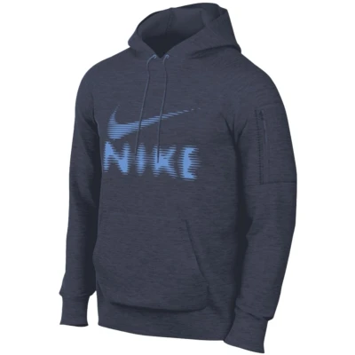 Afbeelding van Nike Performance Hoodie Hoodie, Heren, Maat: Large, Thunder blue/diffused blue/heather/university blue