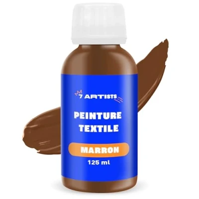 Afbeelding van 7 Artists Textielverf bruin 125 ml Stofverf Kleur voor kleding Permanente