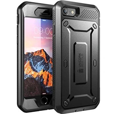 Afbeelding van SUPCASE beschermhoes voor iPhone SE 2020, 7, 8, volledige met geïntegreerde displaybescherming, riemclip [Unicorn Beetle Pro] 7/8/SE 2020 4,7 inch