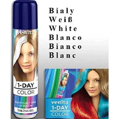 Afbeelding van Venita 1 DAY COLOR haarlak wit (wit)