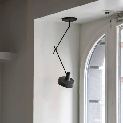 Afbeelding van GRUPA Arigato Deck 1 lamp 70cm Ø23cm zwart