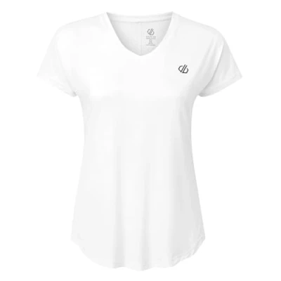 Afbeelding van Dare 2B, Vigilant Lichtgewicht Sneldrogend Q Wic Dames Fitness T Shirt, Wit, Maat 42