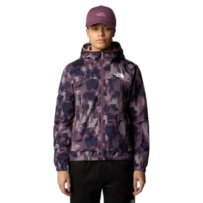 Afbeelding van The North Face Mountain Athletics WIND Track TOP Print Outdoorjas, Dames, Maat: Large, Midnight mauve