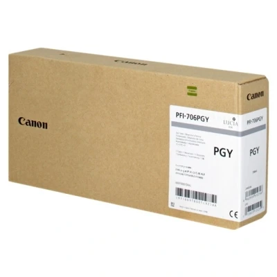 Image de Canon PFI 706 PGY gris photosensible originale réservoir d&#039;encre