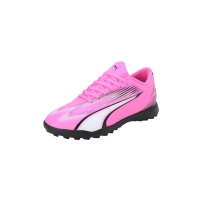 Afbeelding van Puma Ultra PLAY TT JR Unisex Voetbalschoenen voor kunstgras kinderen, Maat: 38.5, Poison pink/black/white Hoogwaardig imitatieleer