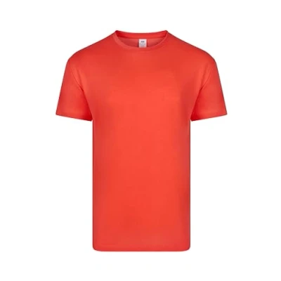 Image de Mukua Derby T shirt unisexe en polyester toucher coton, couleur fluo rouge, taille 2XL, Rouge fluo, XXL