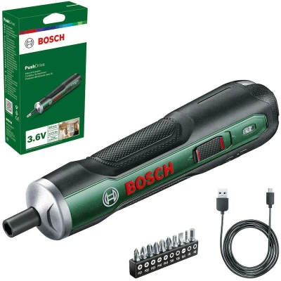 Afbeelding van Bosch Home and Garden PushDrive 06039C6002 accu schroefmachine 3.6 V 1.5 Ah Li ion Incl.