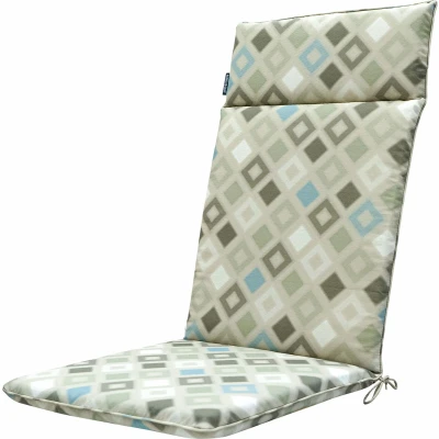 Afbeelding van Madison Tuinstoelkussen hoge rug 50x120 cm Grids Natural outdoor