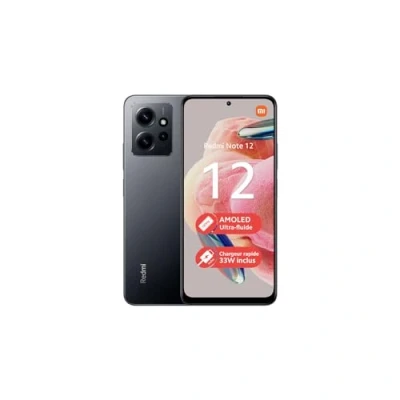 Afbeelding van Xiaomi Redmi Note 12 (64 GB, Onyx grijs, 6.67&quot;, Dubbele SIM, 50 Mpx, 4G), Smartphone, Grijs