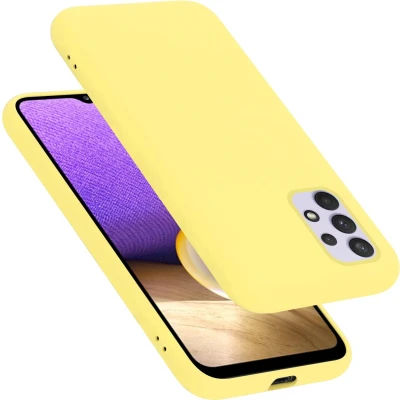 Afbeelding van Cadorabo Hoesje geschikt voor Samsung Galaxy A33 5G in LIQUID GEEL Beschermhoes gemaakt van flexibel TPU silicone Case Cover