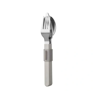 Afbeelding van Mepal Silueta Bestekset 3 delig Nordic White Wit Bestek