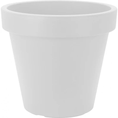 Afbeelding van Bloempot ek rond 35 cm wit