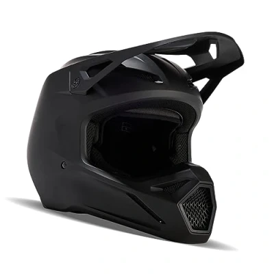 Afbeelding van FOX V1 Solid Mat Zwart Crosshelm Maat XXL Helm