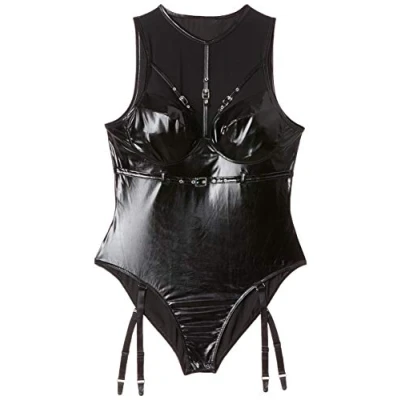 Afbeelding van Wetlook Body met Riempjes en Jarretels